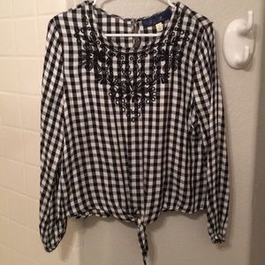 Gingham top